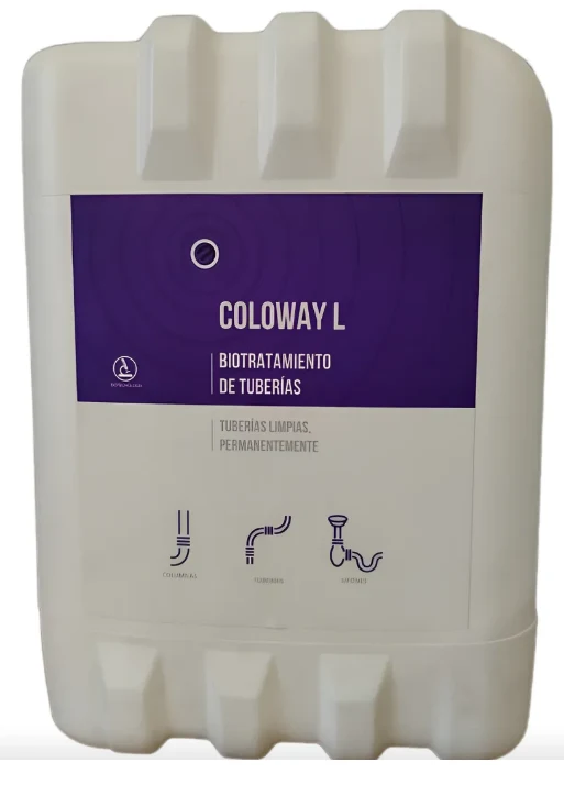 Coloway L: Biotratamiento de tuberías y drenaje